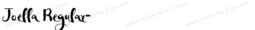 Joella Regular字体转换